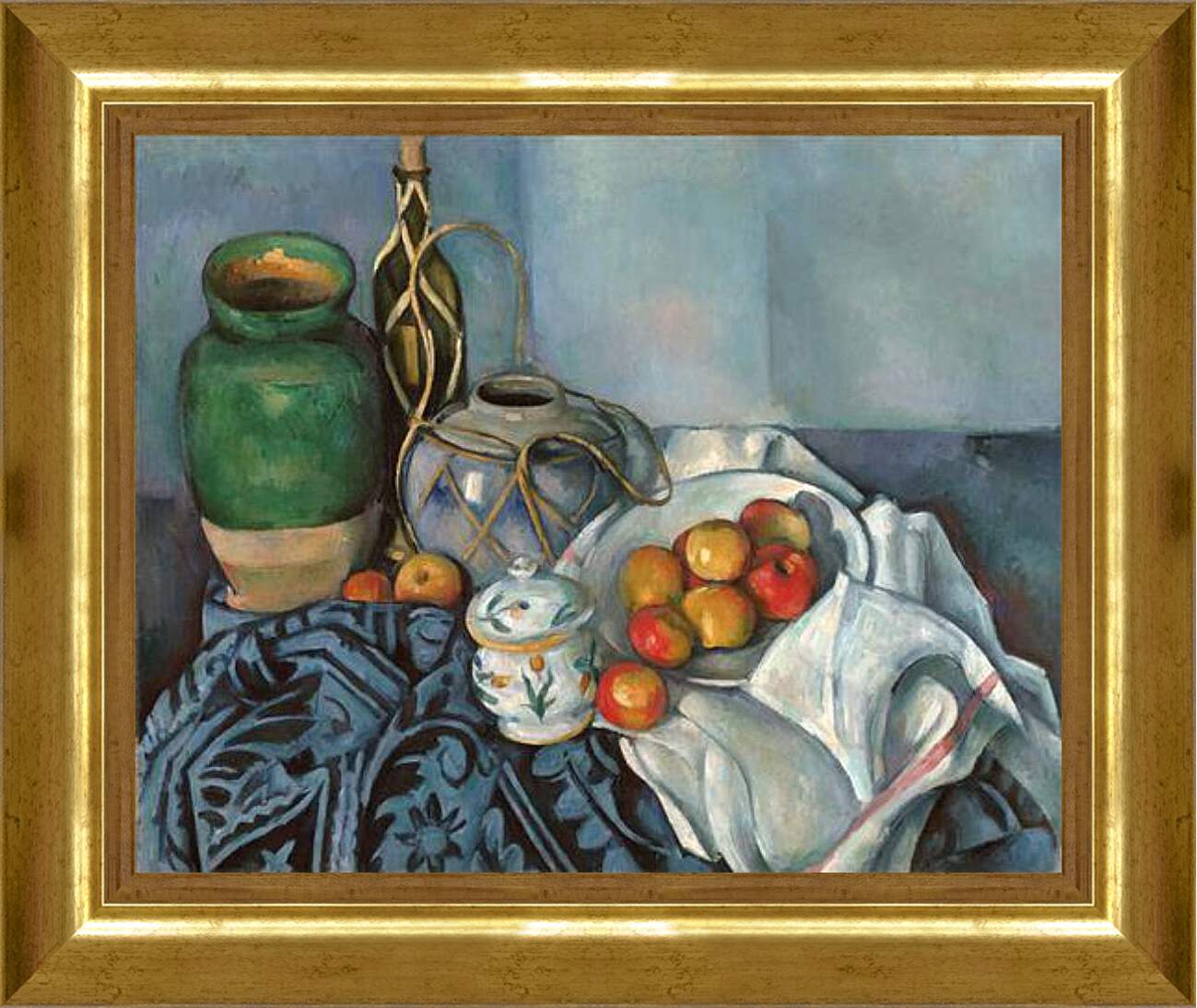 Картина в раме - Still life with apples. Поль Сезанн