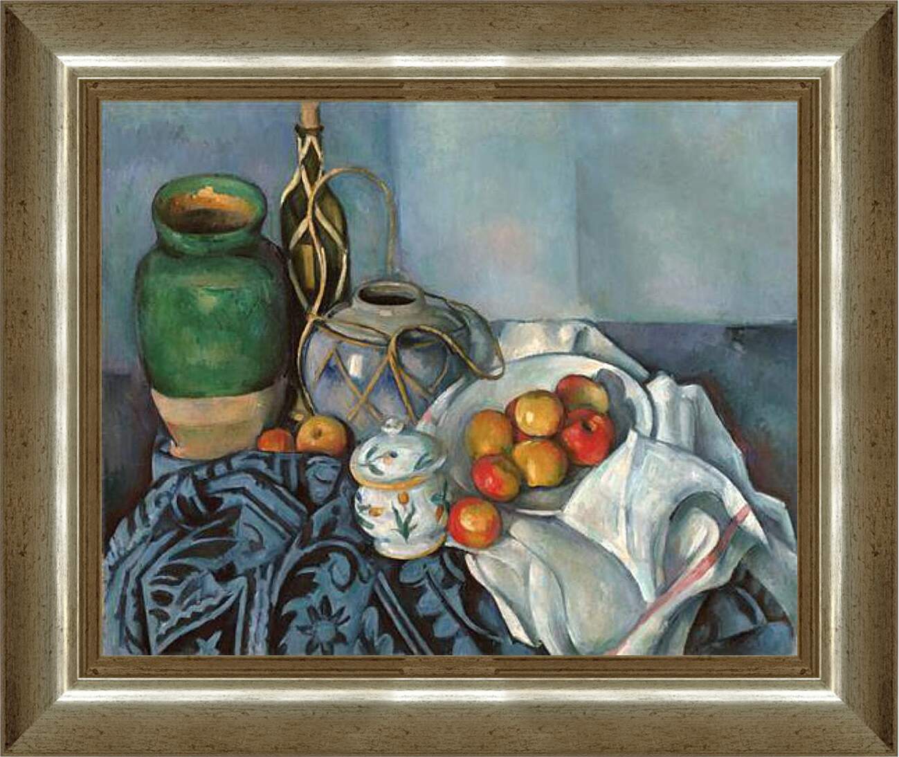 Картина в раме - Still life with apples. Поль Сезанн