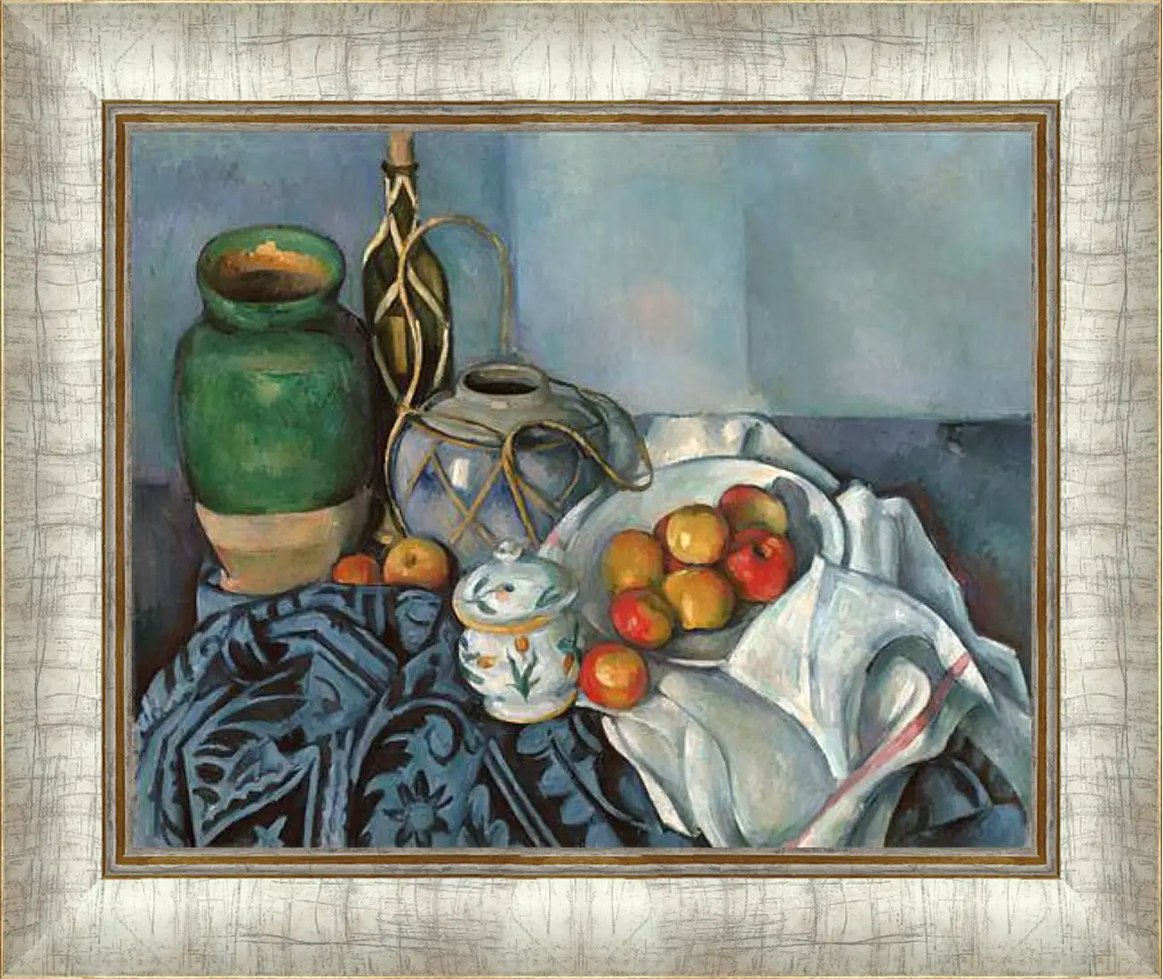 Картина в раме - Still life with apples. Поль Сезанн