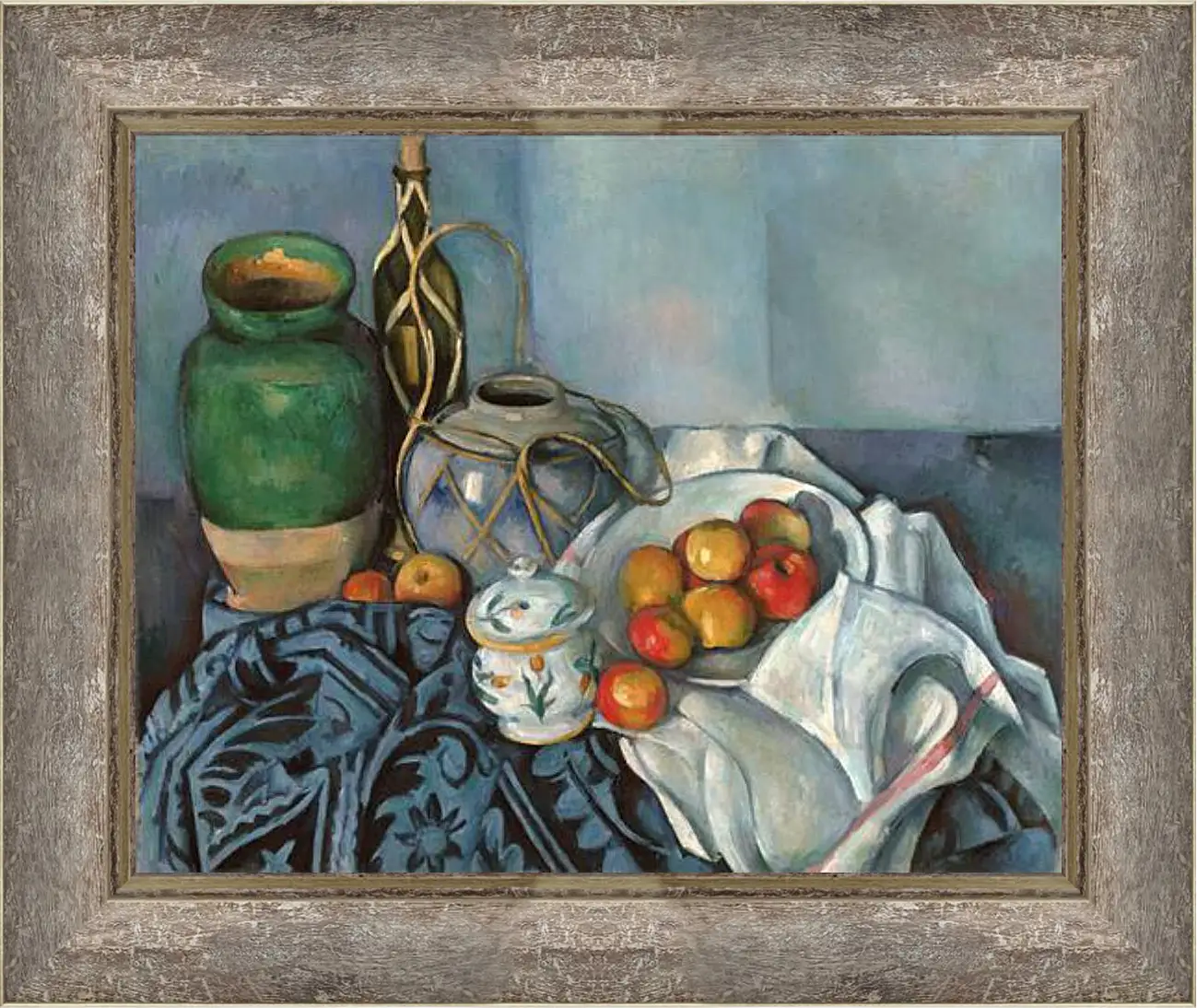 Картина в раме - Still life with apples. Поль Сезанн