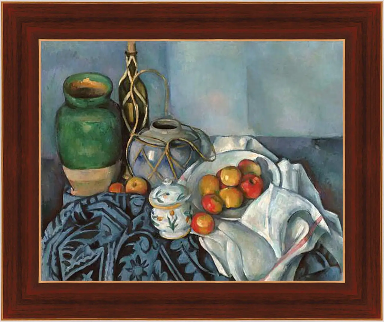 Картина в раме - Still life with apples. Поль Сезанн