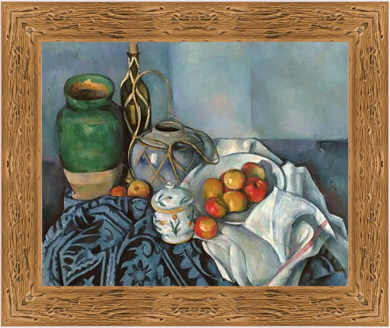 Картина в раме - Still life with apples. Поль Сезанн