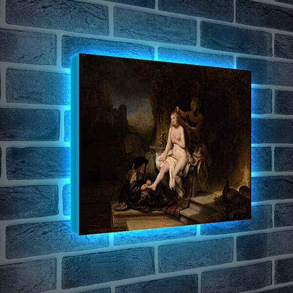 Лайтбокс световая панель - Купальщица. Рембрандт