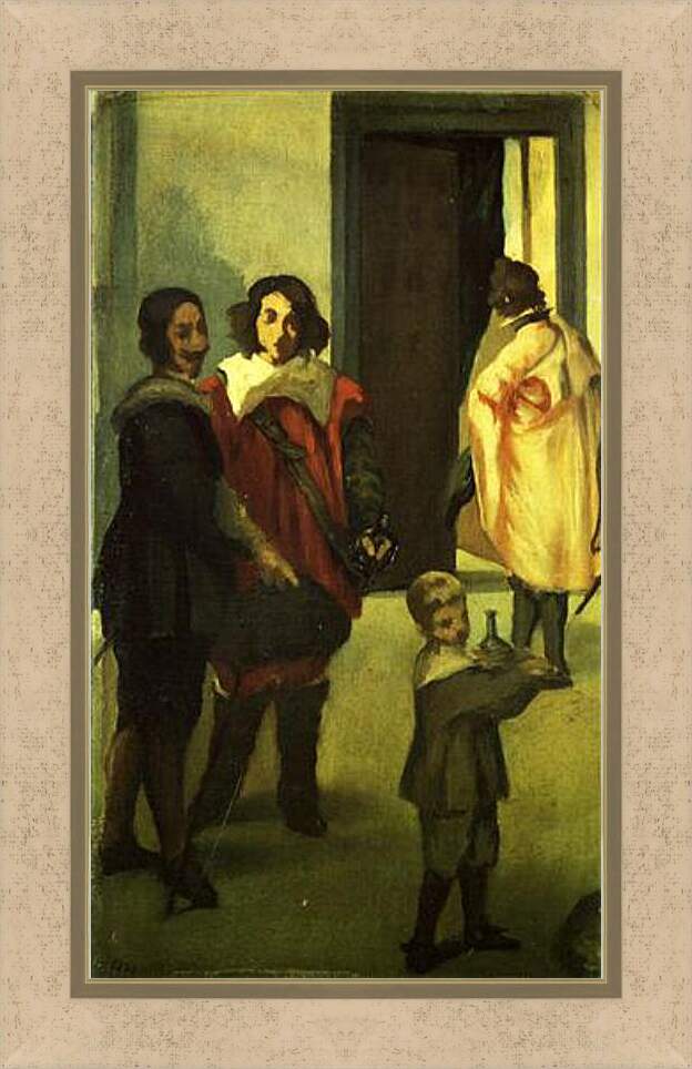 Картина в раме - Les cavaliers espagnols. Эдуард Мане