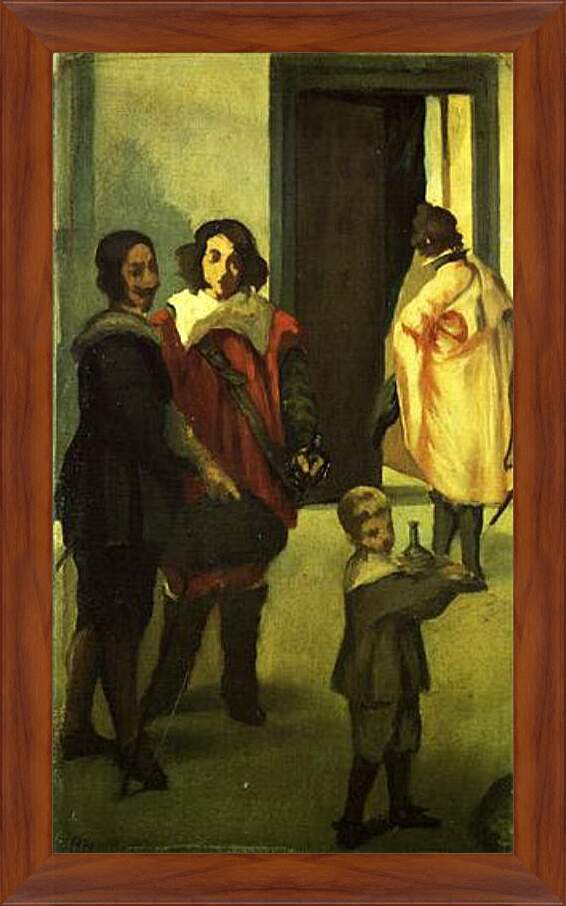 Картина в раме - Les cavaliers espagnols. Эдуард Мане