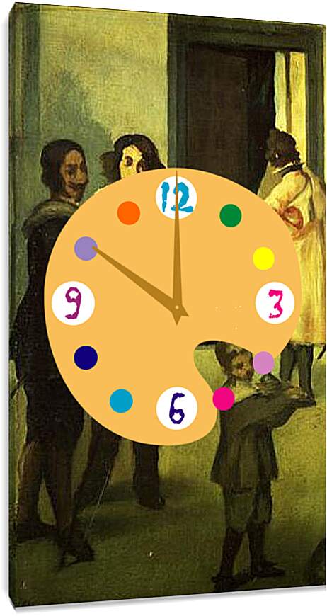 Часы картина - Les cavaliers espagnols. Эдуард Мане