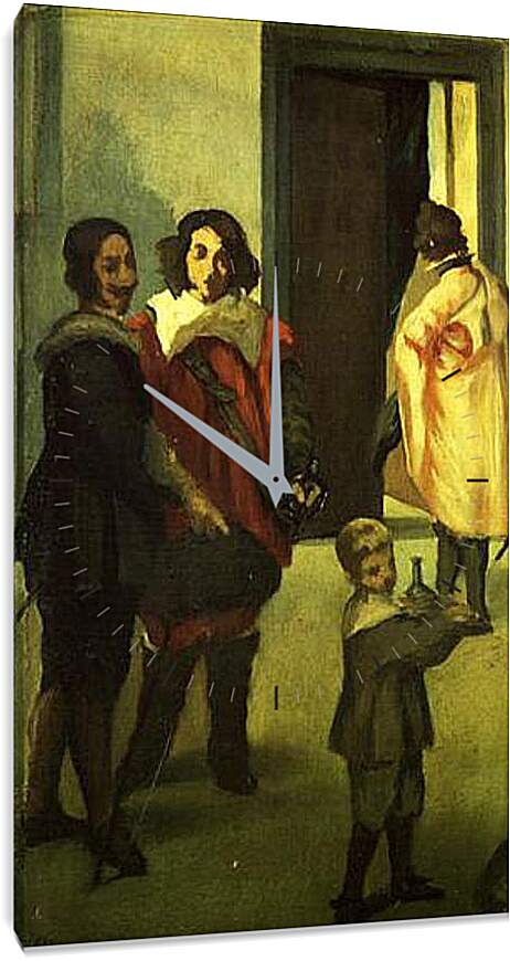 Часы картина - Les cavaliers espagnols. Эдуард Мане
