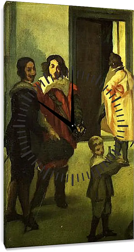 Часы картина - Les cavaliers espagnols. Эдуард Мане