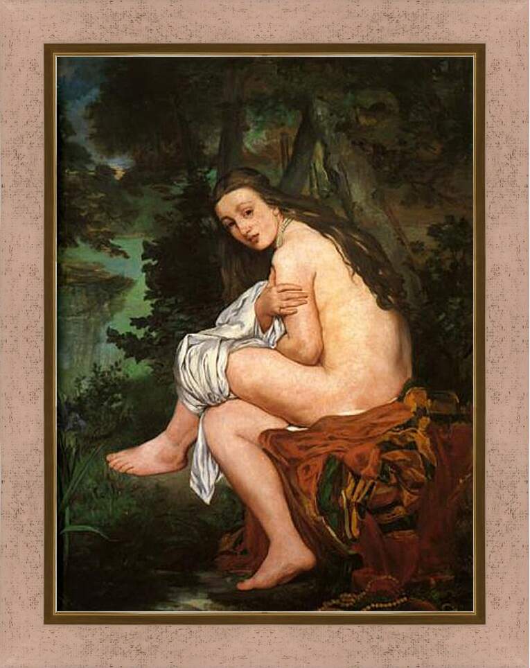 Картина в раме - The Surprised Nymph. Эдуард Мане