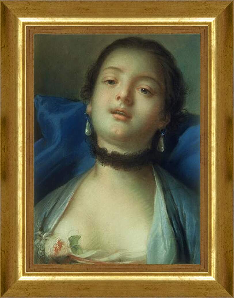 Картина в раме - портрет. Франсуа Буше