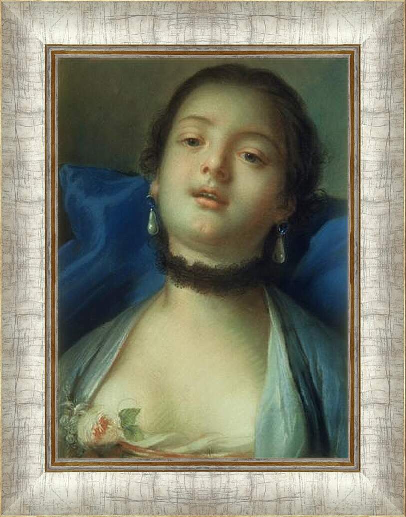 Картина в раме - портрет. Франсуа Буше