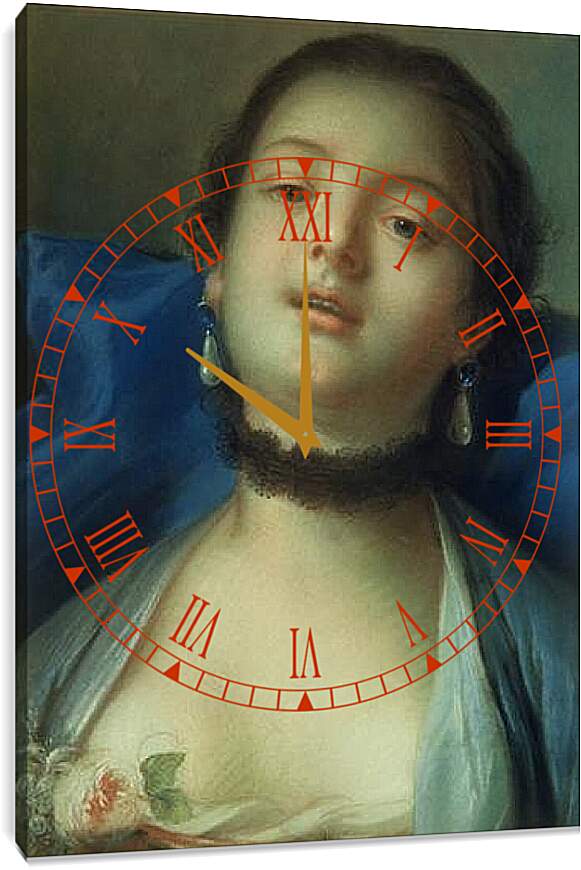Часы картина - портрет. Франсуа Буше