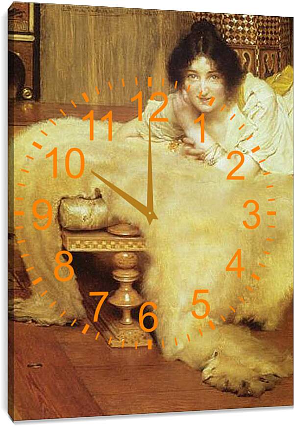 Часы картина - A Listener. Лоуренс Альма-Тадема