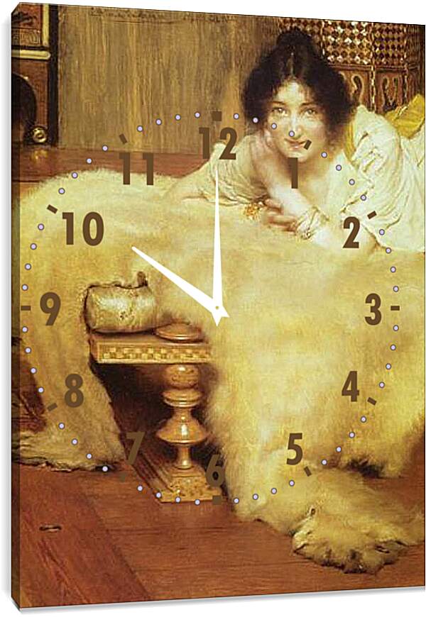 Часы картина - A Listener. Лоуренс Альма-Тадема