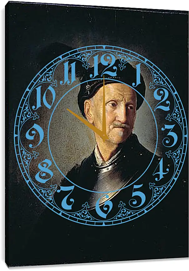 Часы картина - Portrait of a Man. Рембрандт