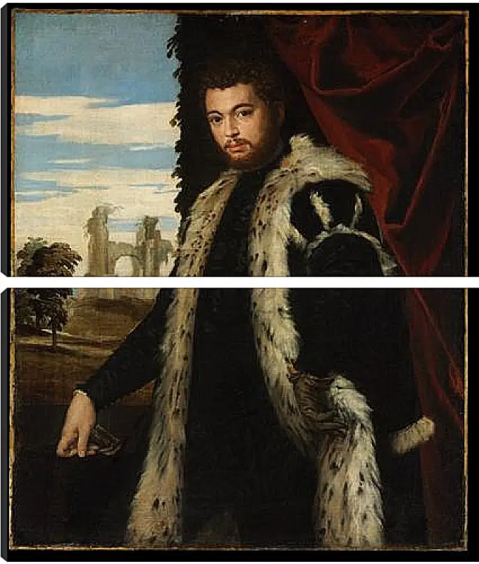 Модульная картина - Portrait of a Man. Паоло Веронезе