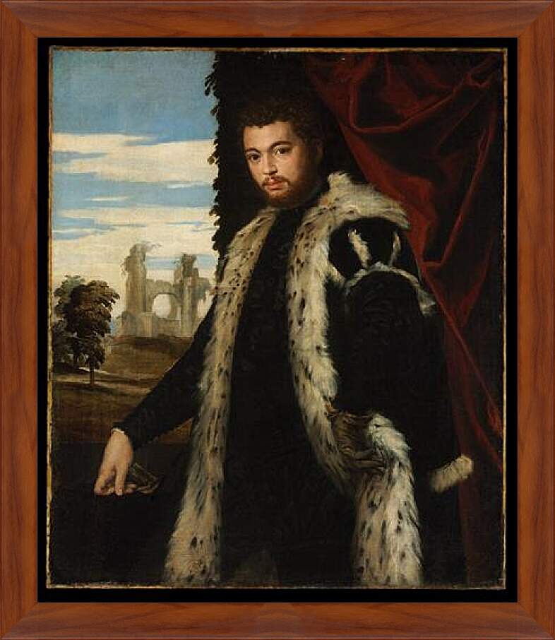 Картина в раме - Portrait of a Man. Паоло Веронезе