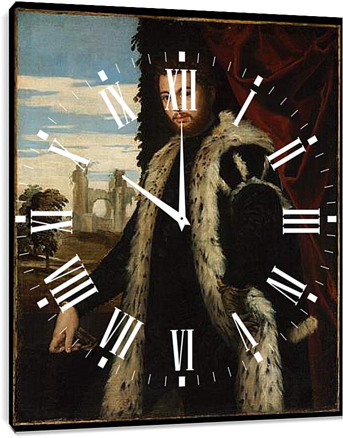 Часы картина - Portrait of a Man. Паоло Веронезе