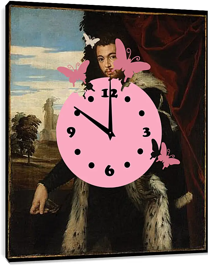 Часы картина - Portrait of a Man. Паоло Веронезе