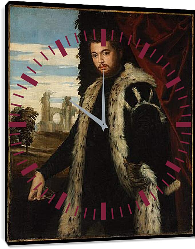 Часы картина - Portrait of a Man. Паоло Веронезе