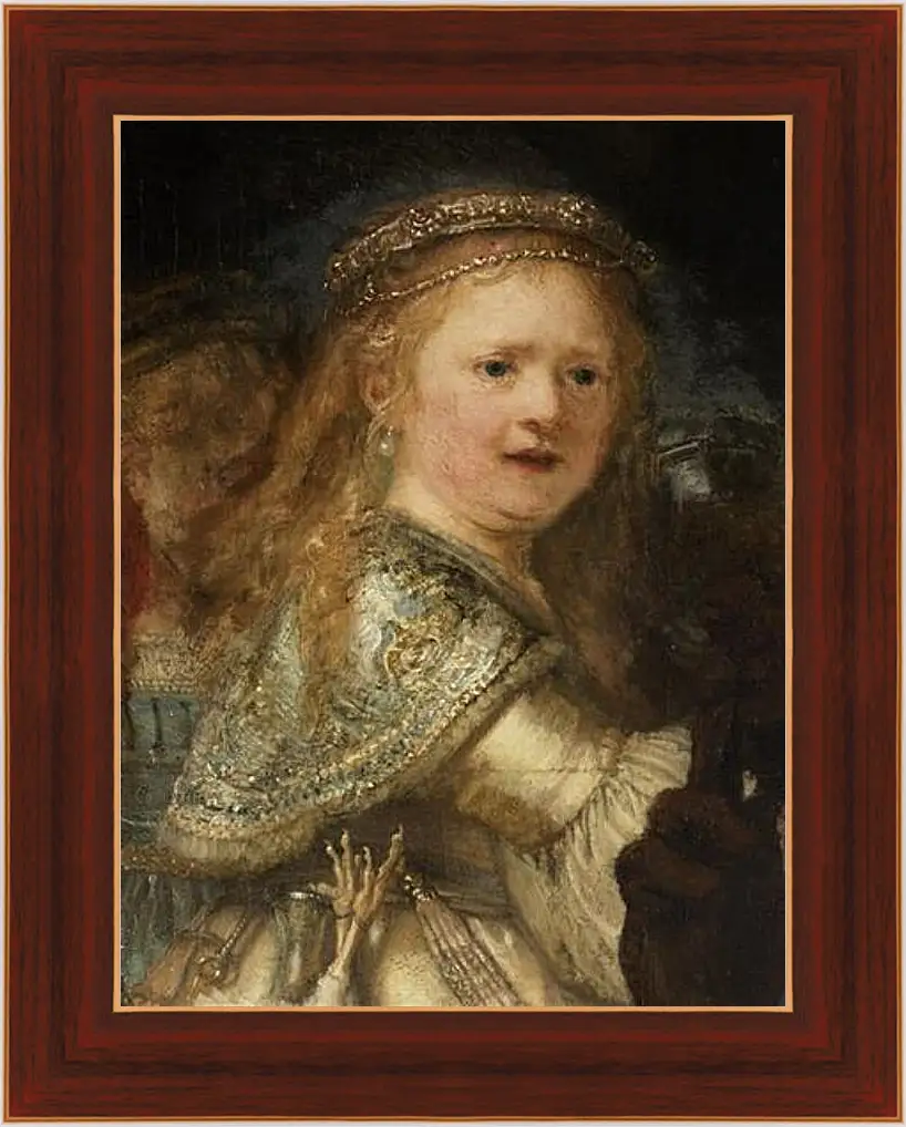 Картина в раме - Saskia van Uylenburgh. Рембрандт