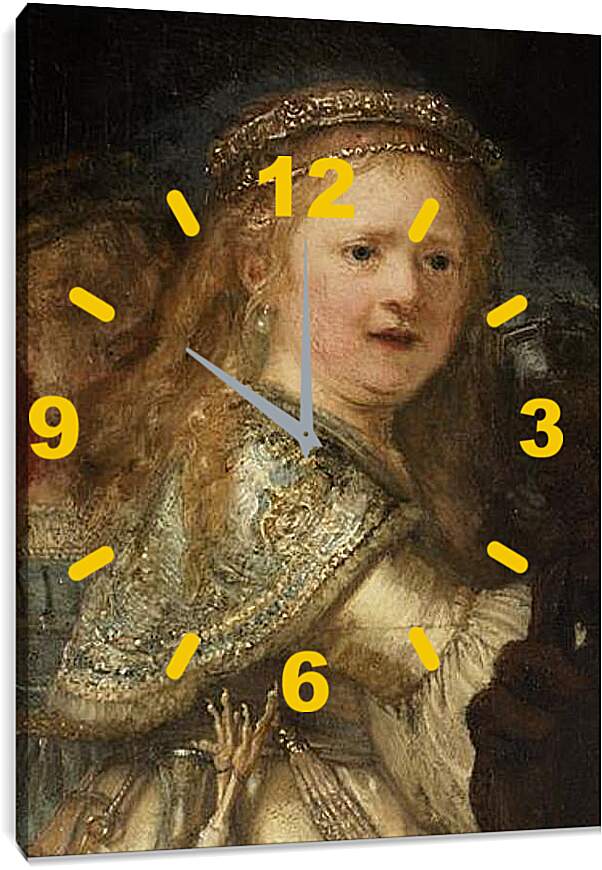 Часы картина - Saskia van Uylenburgh. Рембрандт