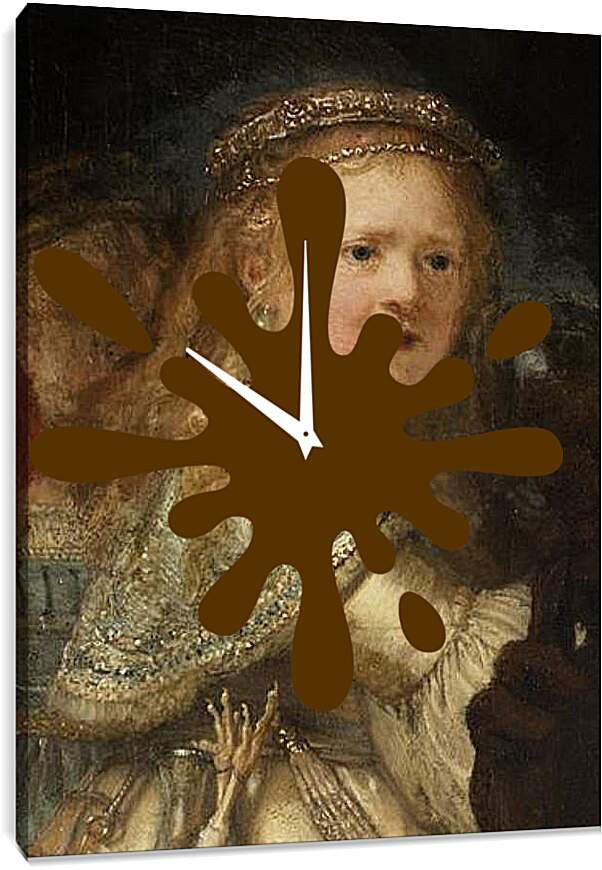 Часы картина - Saskia van Uylenburgh. Рембрандт