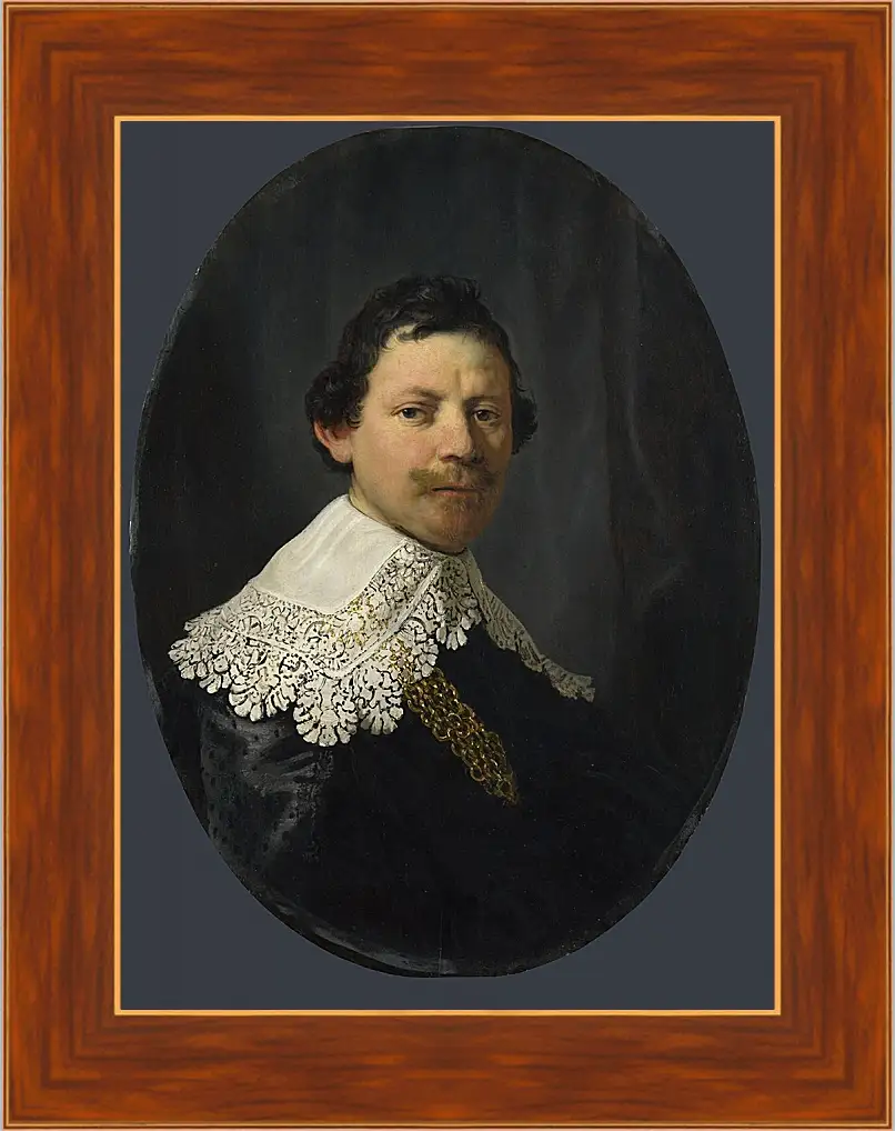 Картина в раме - Portrait of Philips Lucasz (Рембрандт). Рембрандт