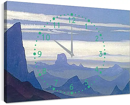 Часы картина - Кучарами. Рерих Николай