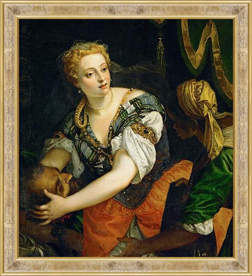 Картина в раме - Judith with the Head of Holofernes. Паоло Веронезе