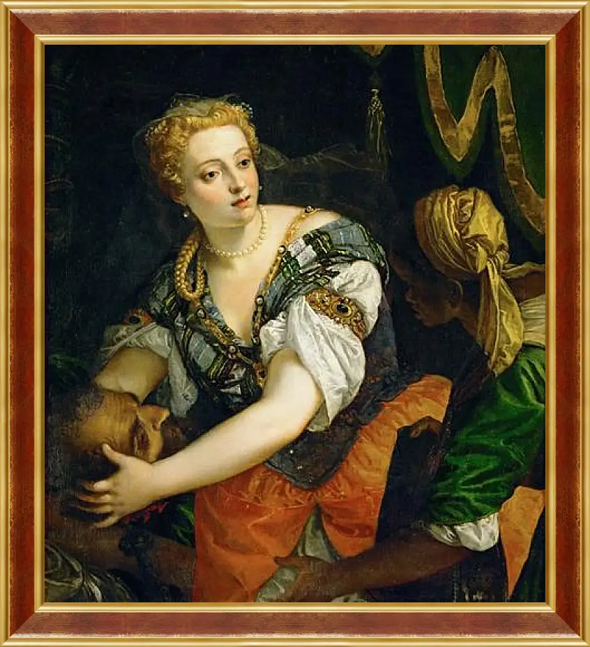 Картина в раме - Judith with the Head of Holofernes. Паоло Веронезе