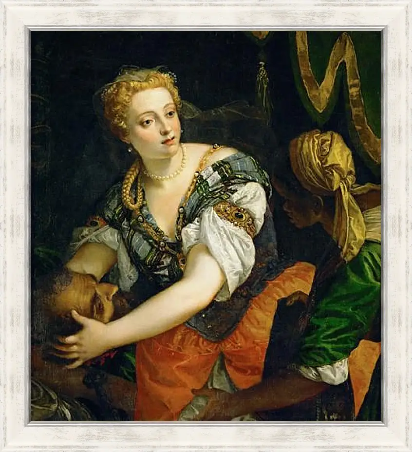 Картина в раме - Judith with the Head of Holofernes. Паоло Веронезе