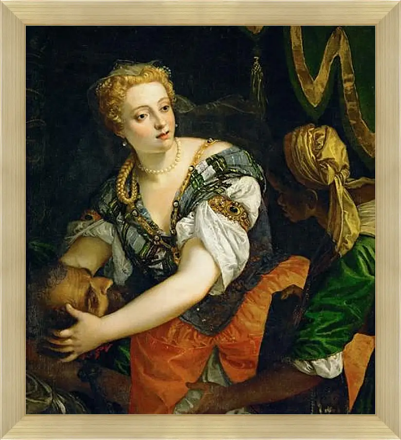 Картина в раме - Judith with the Head of Holofernes. Паоло Веронезе