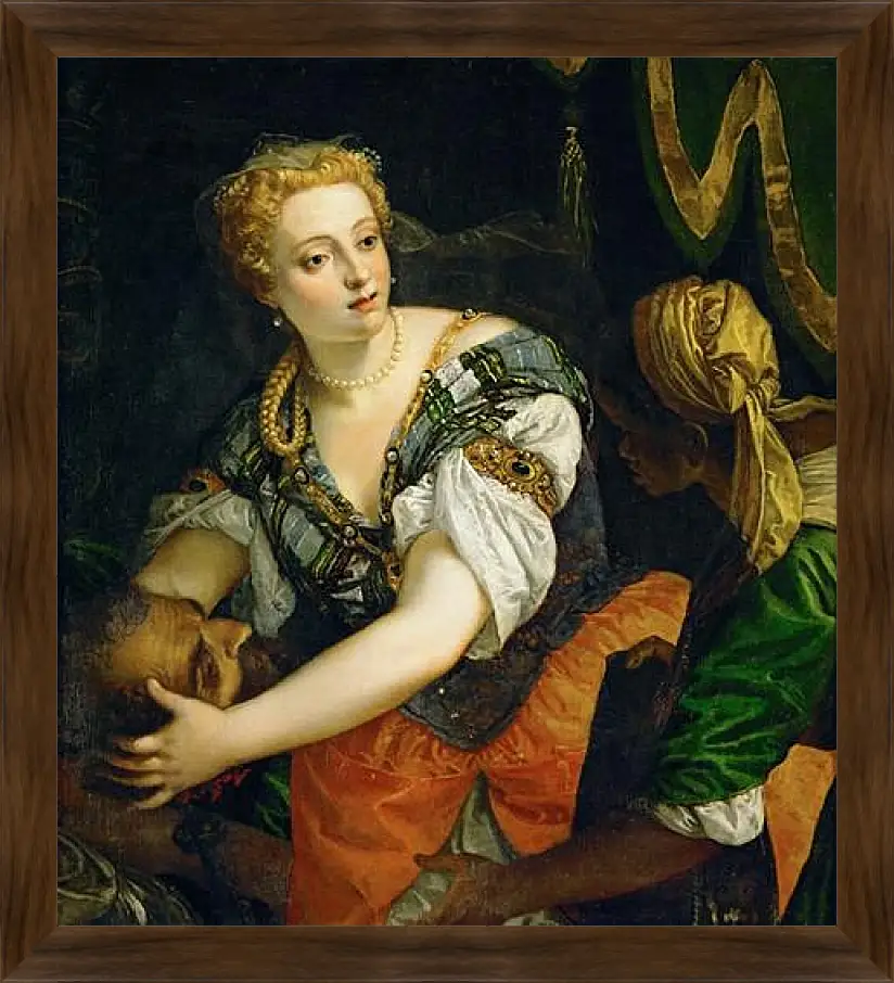 Картина в раме - Judith with the Head of Holofernes. Паоло Веронезе