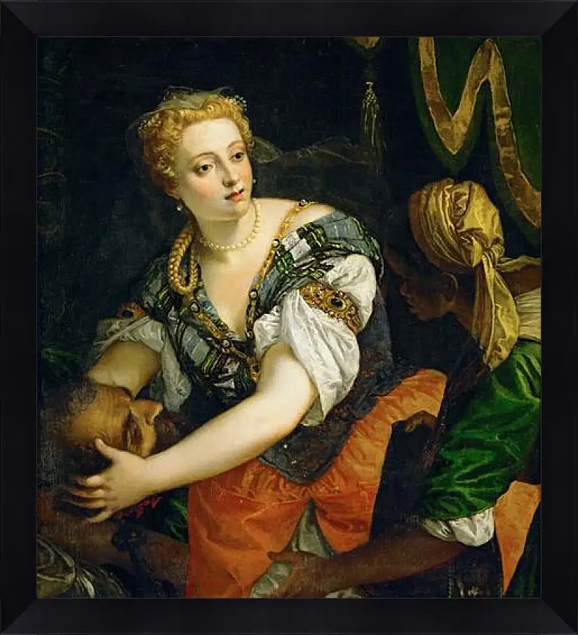 Картина в раме - Judith with the Head of Holofernes. Паоло Веронезе