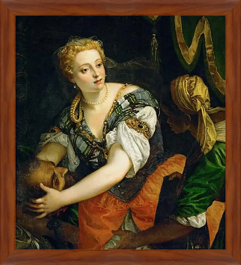 Картина в раме - Judith with the Head of Holofernes. Паоло Веронезе