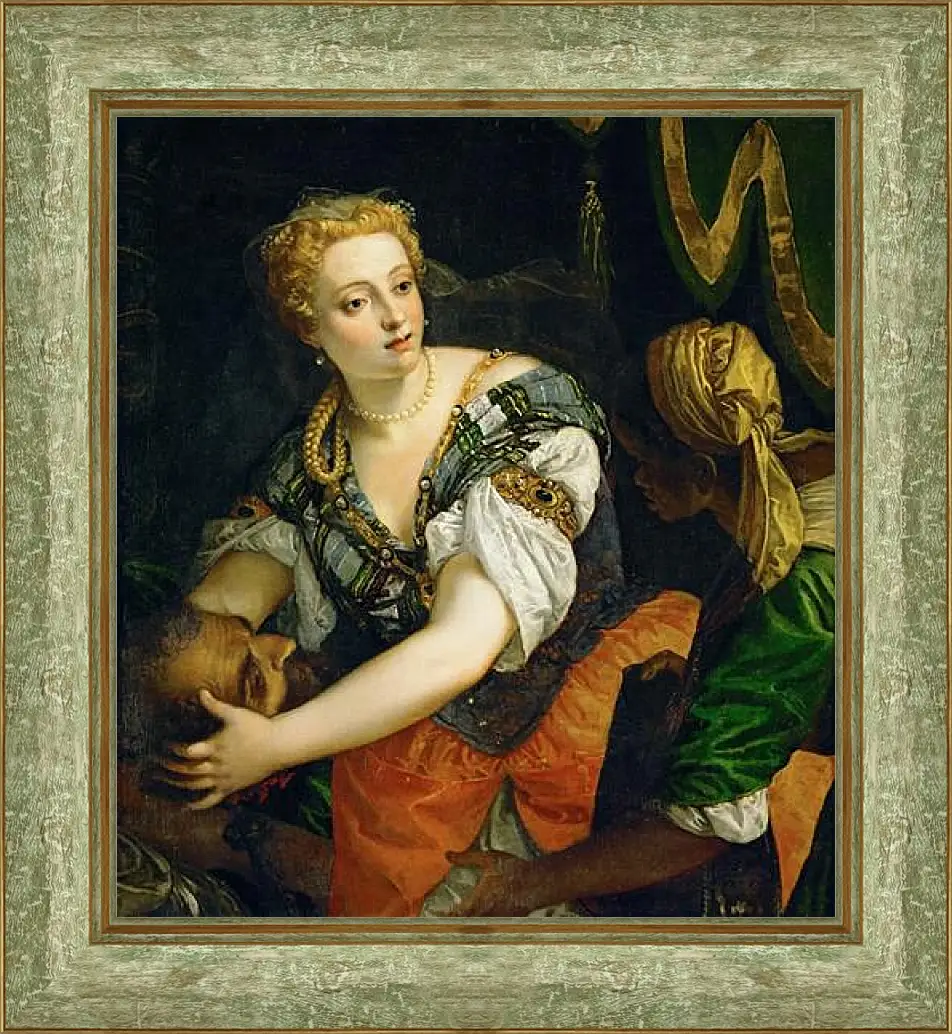 Картина в раме - Judith with the Head of Holofernes. Паоло Веронезе