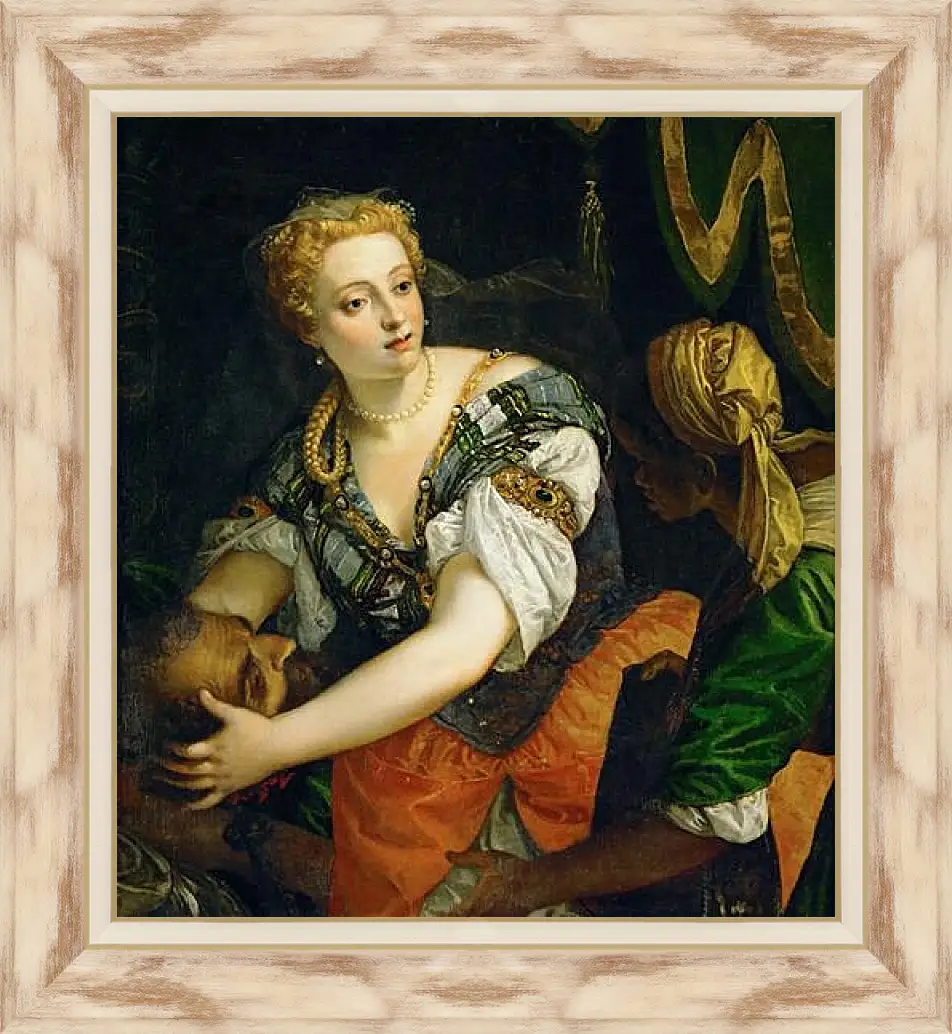 Картина в раме - Judith with the Head of Holofernes. Паоло Веронезе