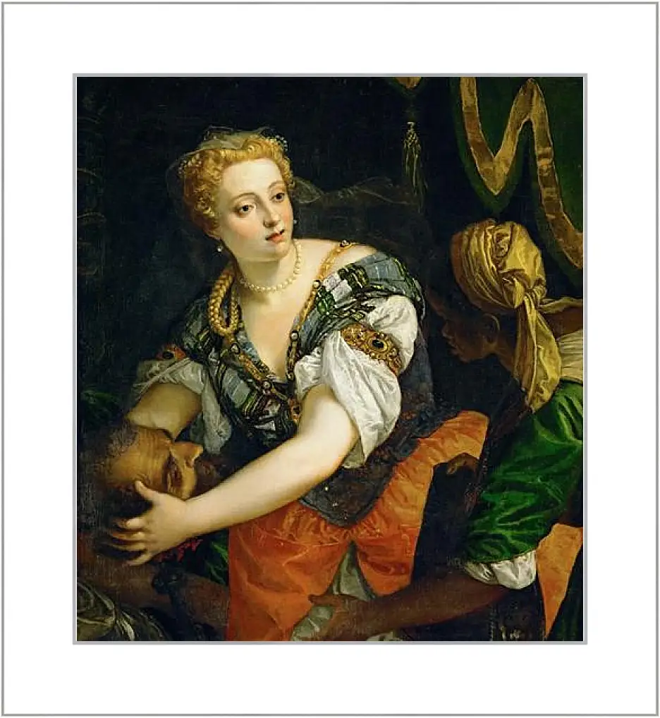 Картина в раме - Judith with the Head of Holofernes. Паоло Веронезе