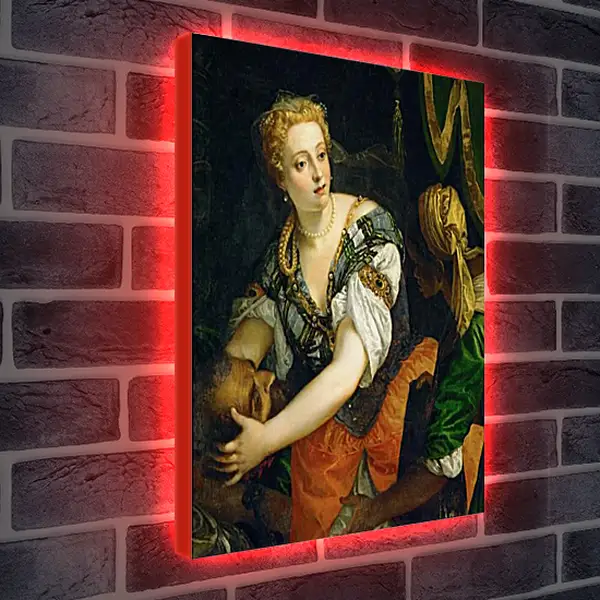 Лайтбокс световая панель - Judith with the Head of Holofernes. Паоло Веронезе