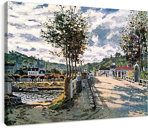 Постер и плакат - The Seine at Bougival. Клод Моне