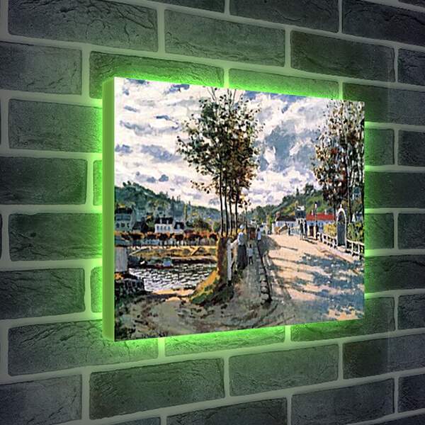 Лайтбокс световая панель - The Seine at Bougival. Клод Моне