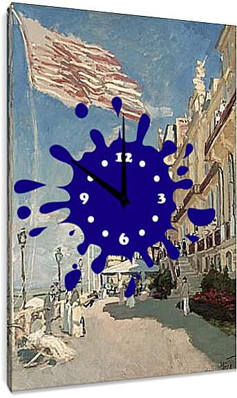 Часы картина - отель де роше. Клод Моне