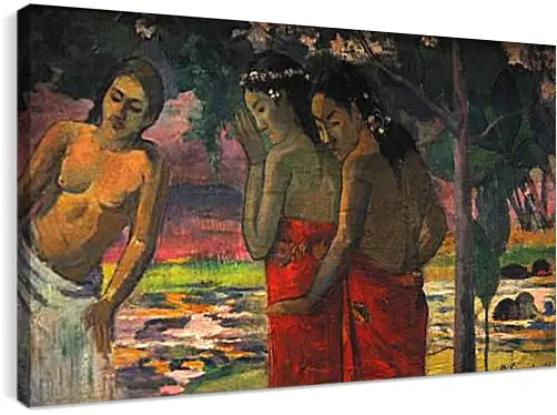 Постер и плакат - Three Tahitian Women. Поль Гоген