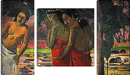 Модульная картина - Three Tahitian Women. Поль Гоген