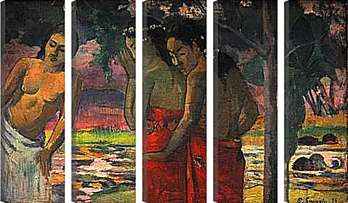 Модульная картина - Three Tahitian Women. Поль Гоген