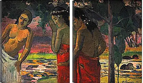 Модульная картина - Three Tahitian Women. Поль Гоген