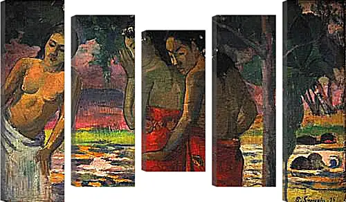 Модульная картина - Three Tahitian Women. Поль Гоген