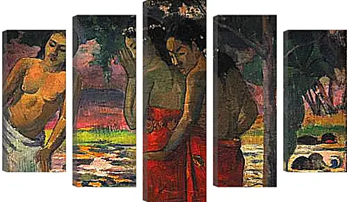 Модульная картина - Three Tahitian Women. Поль Гоген