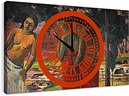 Часы картина - Three Tahitian Women. Поль Гоген